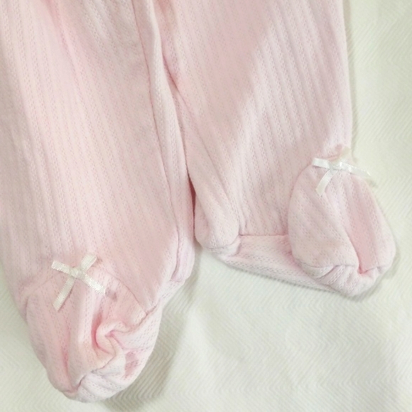 little me 2 piece organic cotton matching outfit set 6 months baby girl - Picture 7 of 8